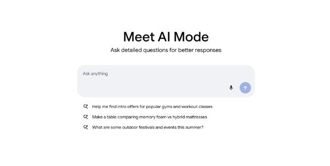 Meet AI Mode